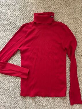Polo jeans co Ralph Lauren Red Turtleneck Long Sleeve Sweater